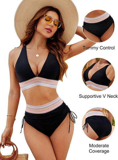 Clara - Bikini med crop top-design